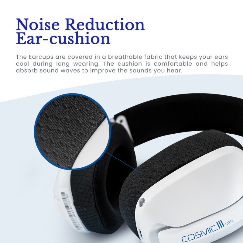 Armaggeddon Gaming Headset - COSMIC-III LITE - USB+3.5mm+2.4G+BT Fabric Black — Buy in Cyprus with Fast Delivery