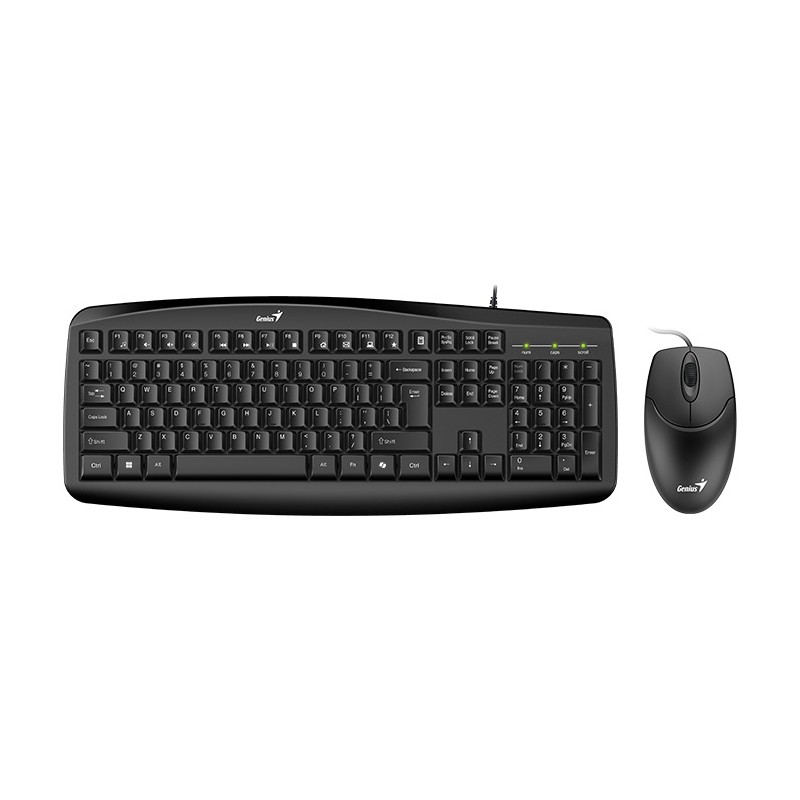 Genius Keyboard-Mouse Set - KM-200 - Wired English — Buy in Cyprus with Fast Delivery