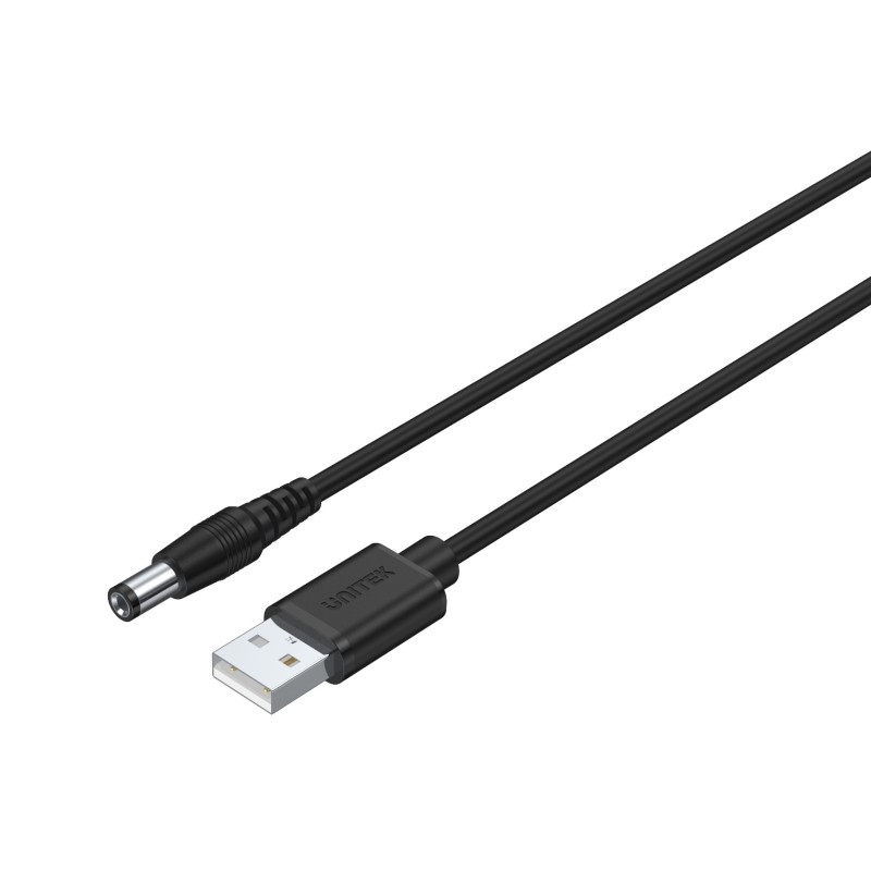 Unitek USB to DC 5.5x2.5mm Power 1.5m - Y-C4046BK - USB to DC 5.5x2.5mm Power 1.5m — Buy in Cyprus with Fast Delivery