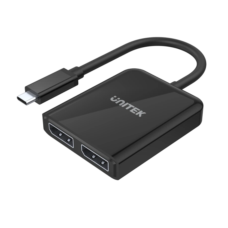 Unitek V1407A Type-C To Dual DP 8K 60Hz Adapter with MST Dual Monitor — Buy in Cyprus with Fast Delivery