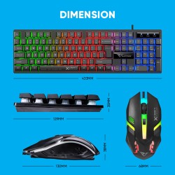 Alcatroz X-Craft - 4in1 Gaming Set Keyb+Mouse+Mat+H set BASECAMP Black — Buy in Cyprus with Fast Delivery