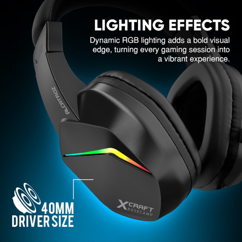 Alcatroz X-Craft - 4in1 Gaming Set Keyb+Mouse+Mat+H set BASECAMP Black — Buy in Cyprus with Fast Delivery