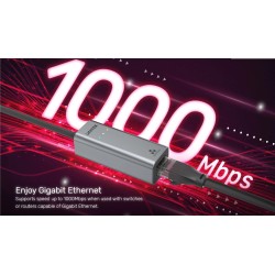 Unitek Converter USB-C to LAN Gigabit Ethernet+USB-A - Y-3465A - USB-C to LAN Gigabit Ethernet+USB-A