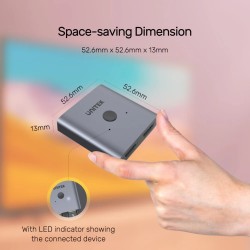Unitek Splitter Switch - V1127A - 4K HDMI 1in2 Out 2in1 Out Splitter Switch — Buy in Cyprus with Fast Delivery