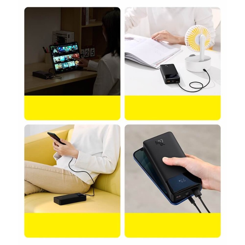Baseus Powerbank - 20W 10000mAh Bipow Black — Buy in Cyprus with Fast Delivery