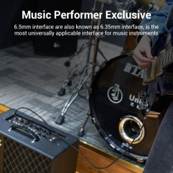 Vention AUDIO - BASHG - 6.3mm M-M Braided Cable Aluminum 1.5m — Buy in Cyprus with Fast Delivery