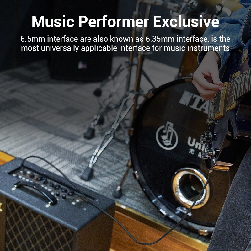 Vention AUDIO - BASHG - 6.3mm M-M Braided Cable Aluminum 1.5m — Buy in Cyprus with Fast Delivery