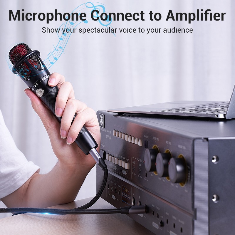 Vention AUDIO - BASHG - 6.3mm M-M Braided Cable Aluminum 1.5m — Buy in Cyprus with Fast Delivery