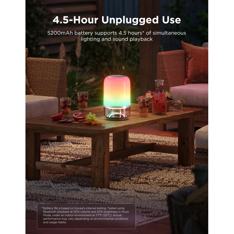 Govee Table Lamp 2 Pro - Portable RGBICWW - Built in JBL Speaker — Buy in Cyprus with Fast Delivery