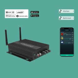 Artsound Multiroom Amplifier - SMART HYDE - 2x50W@4ohm BT-USB-WiFi-LAN-Airplay-Optical — Buy in Cyprus with Fast Delivery