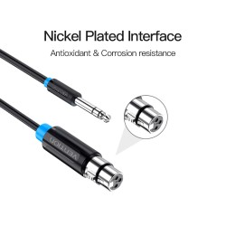 Vention AUDIO 6.3mm to XLR M-F Cable 1.5m - BBEBG - 6.3mm to XLR M-F Cable 1.5m — Buy in Cyprus with Fast Delivery