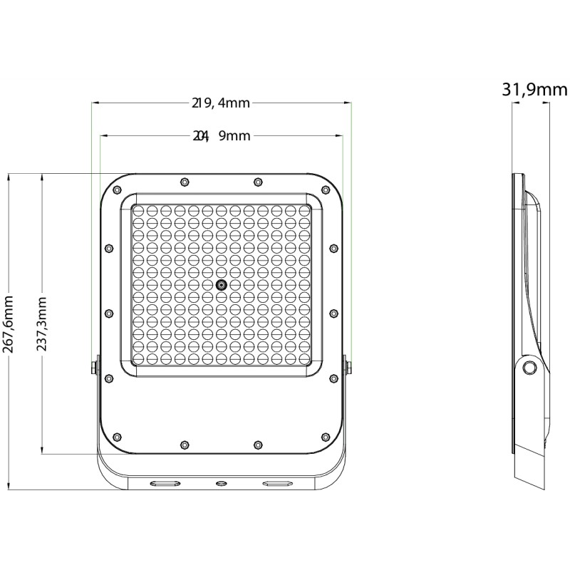 GBC ON LED NIGHT PRO 100 LED Floodlight - 4000K Cool White - 100W - Black — Buy in Cyprus with Fast Delivery