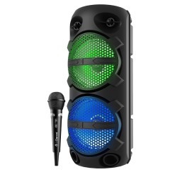 iDance Portable Speaker with Microphone & Remote - Typhoon 500 - Portable Speaker with Microphone & Remote