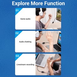 Vention Audio Converter - CDYBF - USB-A to 2x3.5mm 1.0m Cable — Buy in Cyprus with Fast Delivery