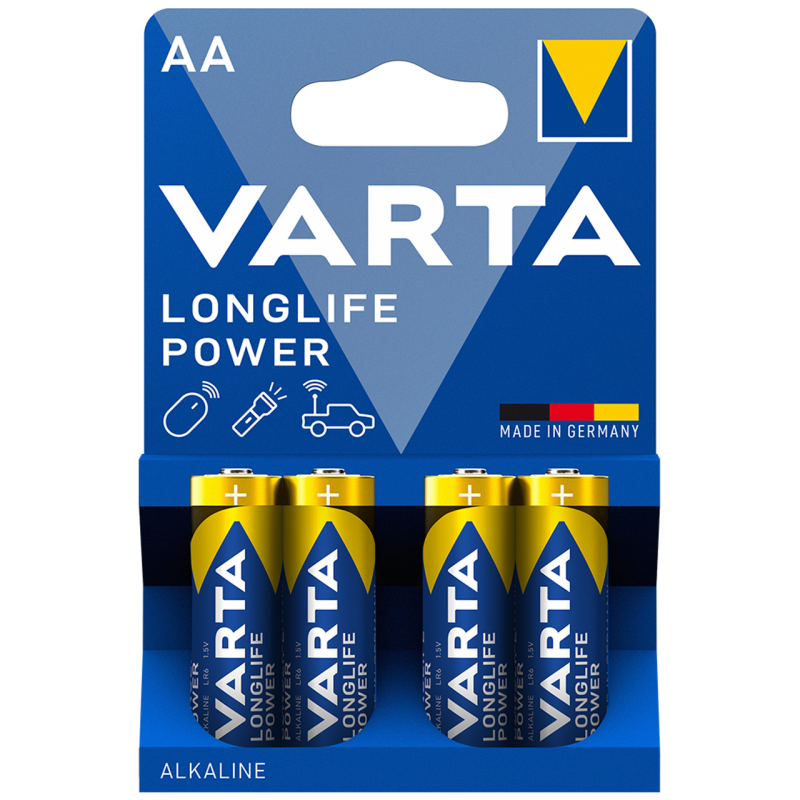 Varta Alkaline AA 4pcs Longlife Power - Longlife Power — Buy in Cyprus with Fast Delivery