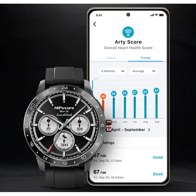 HiFuture Lifestyle SmartWatch - FLEX 2 - Black — Buy in Cyprus with Fast Delivery