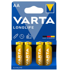 Varta Alkaline AA - 4pcs Longlife — Buy in Cyprus with Fast Delivery