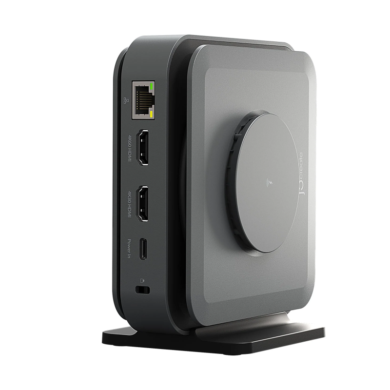 j5create Dock USB-C Dual Display 4K MST MacBookM3 HDMI RJ45 SD USB PD + Wireless Charger JCD3199