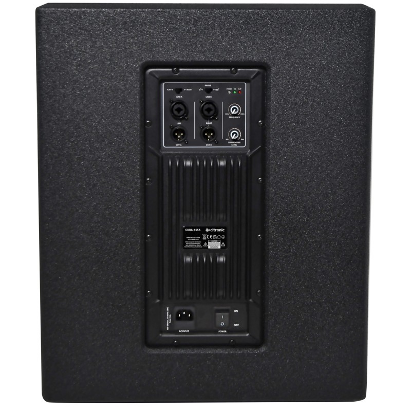 Citronic Subwoofer - CUBA-15SA - 15'' Active MDF Subwoofer 1600W 178.725UK — Buy in Cyprus with Fast Delivery