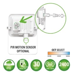 GBC ON NIGHTUNE Outdoor LED Floodlight - 30W - CCT White — Buy in Cyprus with Fast Delivery