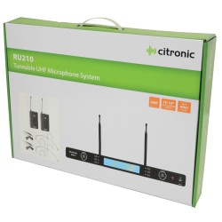 Citronic Dual Multi-UHF Neckband Lavalier System - RU210-N - Dual Multi-UHF Neckband Lavalier System 171.971UK