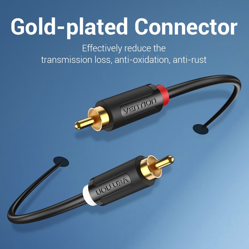 Vention AUDIO 2RCA to 2RCA M-M Cable 3.0m - BCMBI - 2RCA to 2RCA M-M Cable 3.0m — Buy in Cyprus with Fast Delivery