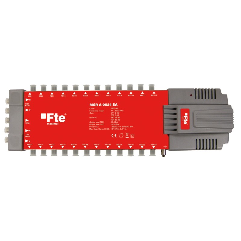 FTE Multiswitch - MSRA0524 - 5 24 Active Sat Ter Multiswitch — Buy in Cyprus with Fast Delivery