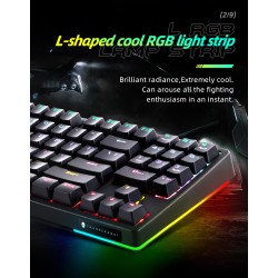 Thunderobot Black Mechanical Gaming Keyboard - KG3089R - 89 Blue Switch Keys — Buy in Cyprus with Fast Delivery