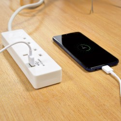 Mercury 2-Gang Surge - 429.768UK - 2m 1xUSB Port — Buy in Cyprus with Fast Delivery