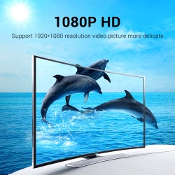 Vention HDMI Cable to VGA+Audio & USB Power - ABIBH - HDMI Cable to VGA+Audio & USB Power 2.0m