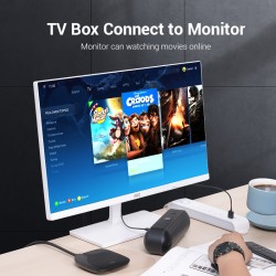 Vention HDMI Cable to VGA+Audio & USB Power - ABIBH - HDMI Cable to VGA+Audio & USB Power 2.0m