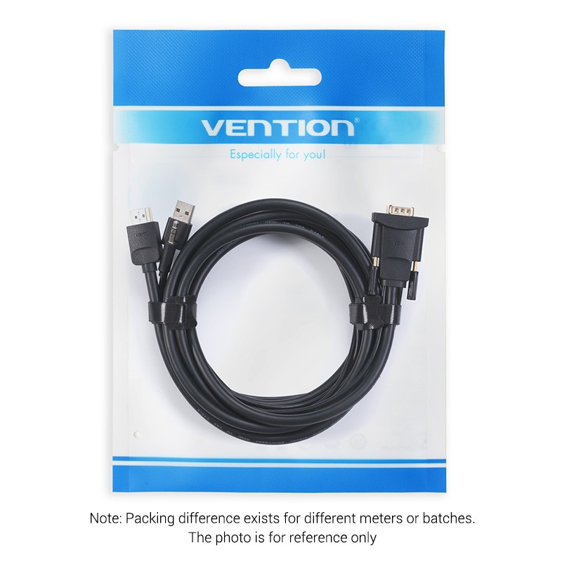 Vention HDMI Cable to VGA+Audio & USB Power - ABIBH - HDMI Cable to VGA+Audio & USB Power 2.0m