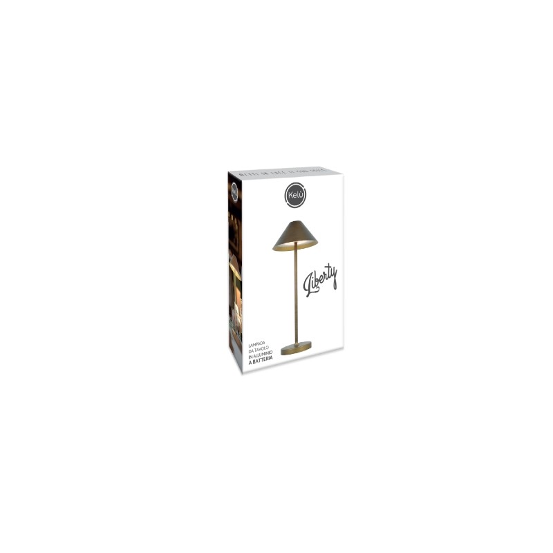 KELU LIBERTY Table Lamp - USB-C Rechargeable IP54 Aluminium 240LM 4000mAh Bronze — Buy in Cyprus with Fast Delivery