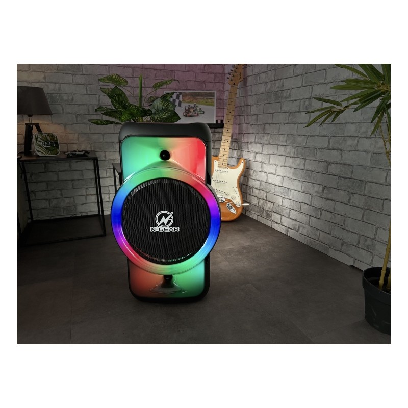 N-Gear Portable Karaoke Speaker with Lights - JUKE 12 LPG - Portable Karaoke Speaker with Lights