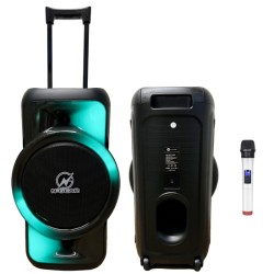 N-Gear Portable Karaoke Speaker with Lights - JUKE 12 LPG - Portable Karaoke Speaker with Lights