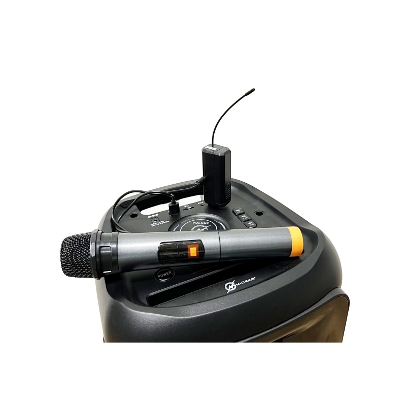 N-Gear Portable Karaoke Speaker with Lights - JUKE 12 LPG - Portable Karaoke Speaker with Lights