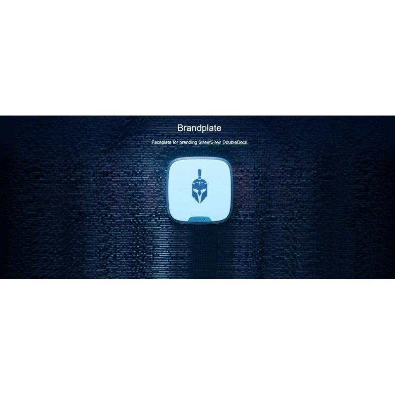 AJAX BrandPlate - Wireless Outdoor White — Buy in Cyprus with Fast Delivery