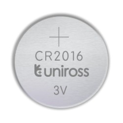 Uniross Button Cell Lithium Battery (5pack) - CR2016 - 5pack — Buy in Cyprus with Fast Delivery