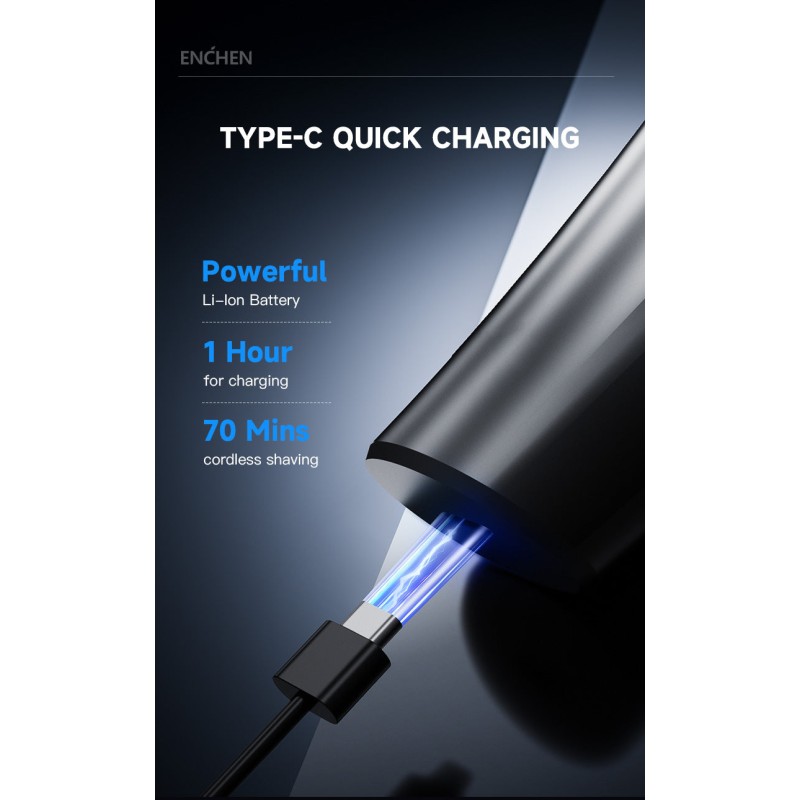 Enchen Shaver - BLACKSTONE MAX USB-C 600mAh — Buy in Cyprus with Fast Delivery