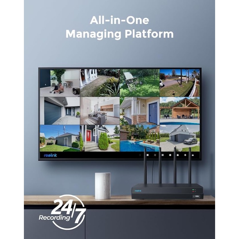 Reolink KIT WiFi NVR - 12 Channel 16MP WiFi6+4LAN+2TB HDD — Buy in Cyprus with Fast Delivery