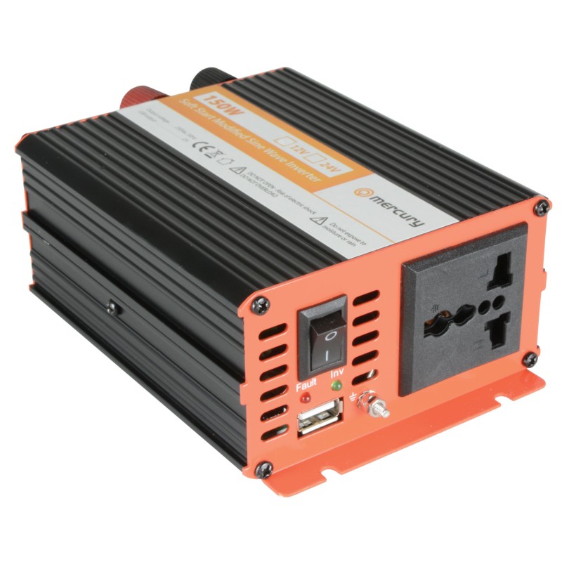 Mercury Inverter - IMS150-12 - 12VDC 150W Inverter + USB — Buy in Cyprus with Fast Delivery