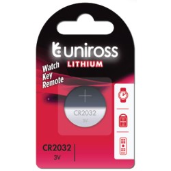 Uniross Button Cell Lithium Battery - CR2032 - Button Cell Lithium Battery (1pc) — Buy in Cyprus with Fast Delivery
