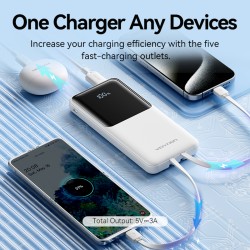 Vention Powerbank 10000mAh 22.5W Built-in USB-C+Lightning - FHOB0 - Black — Buy in Cyprus with Fast Delivery