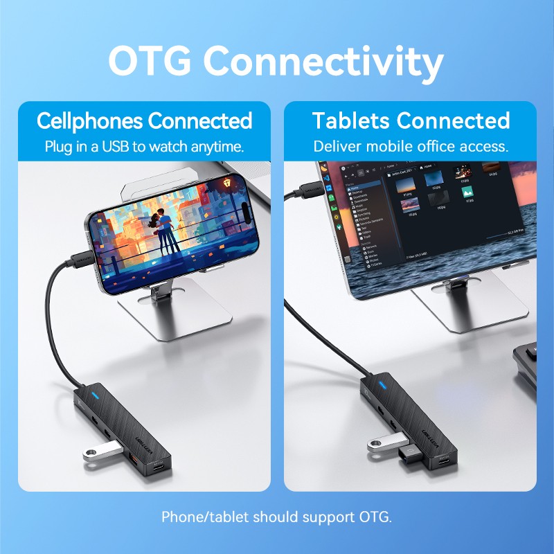 Vention IT HUB USB-C 2xA 2xC 3.2 Gen2 - CHYBB - USB-C 2xA 2xC 3.2 Gen2 + USBC Power Port — Buy in Cyprus with Fast Delivery