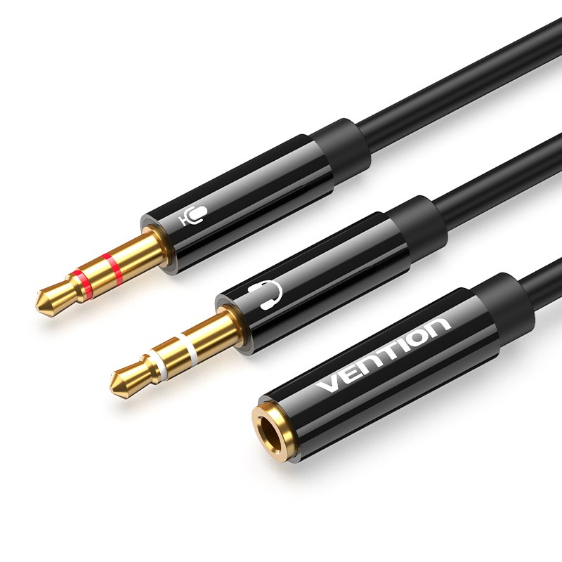 Vention AUDIO 3.5mm F to 2x3.5mm M Splitter Cable - BBTBY - 0.3m — Buy in Cyprus with Fast Delivery