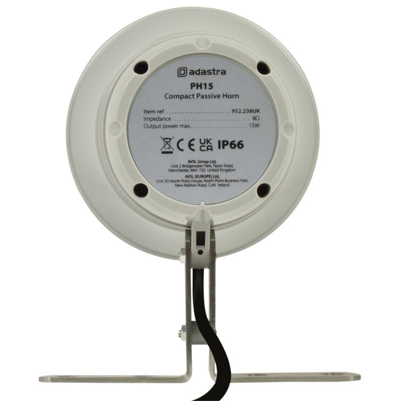 Adastra PH15 Outdoor Horn Speaker - 952.238UK - 15W (8ohm) — Buy in Cyprus with Fast Delivery