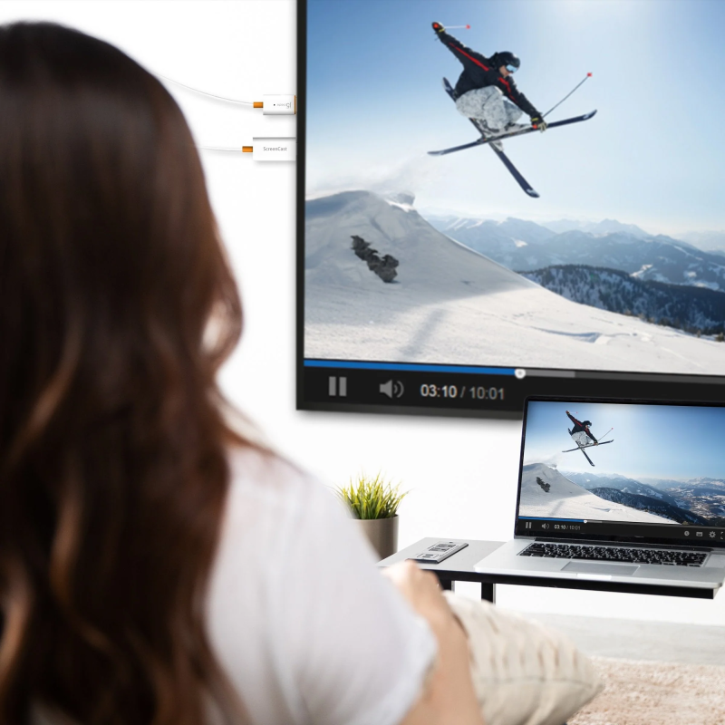 j5create Screencast Wireless Display Adapter - JVAW56 - HDMI 1080p Miracast AirPlay USB Powered