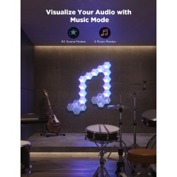 Govee Gaming Wall Glide Hexa Ultra Light Panels - H606A - 7pcs (EU) — Buy in Cyprus with Fast Delivery