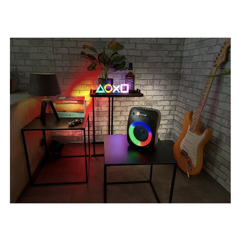 N-Gear Karaoke Speaker - LGP4 - Kids Portable Karaoke Speaker with BT & USB including 1x Wired Microphone