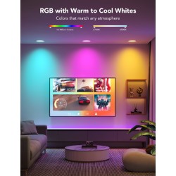 Govee Smart Recessed Lights - B601B - 4'' Wi-Fi & BT RGBWW 850 Lumen with Junction Box (2 Pack)